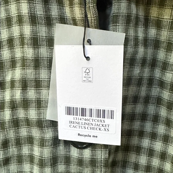 Reformation Irene linen Cactus Jacket - Picture 7 of 7